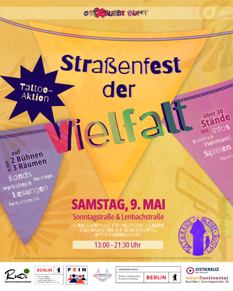 Plakat Straßenfest der Vielfalt